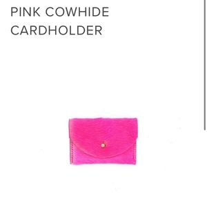 Primecut Pink Cowhide Card Holder